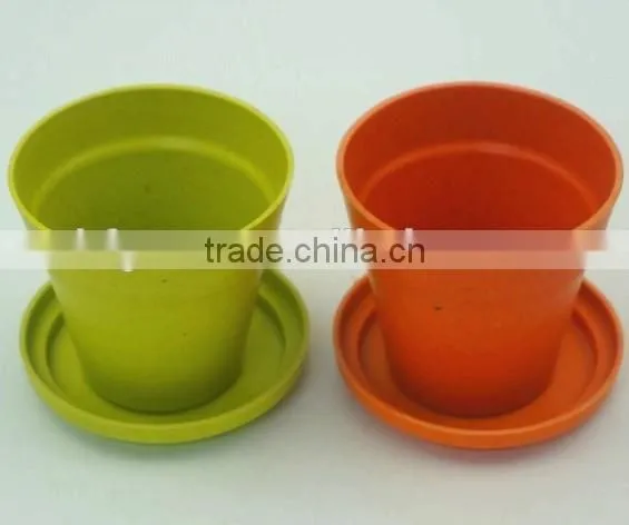 High Quality Bamboo Fiber Garden Pot,100% biodegradable