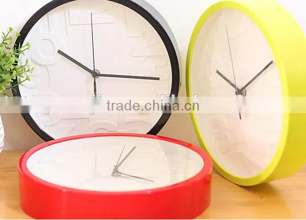 Supply fashion Candy colored circular digital clock / wall clock