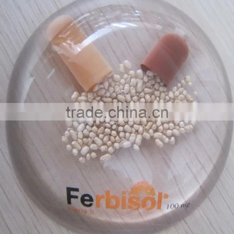 Custom clear crystal resin capsule embed paperweight