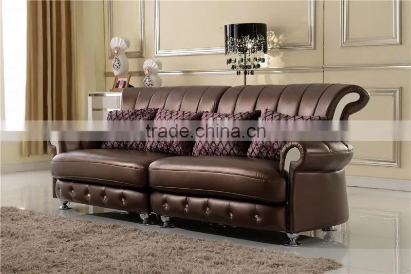 2015 home living room furniture leather sofa