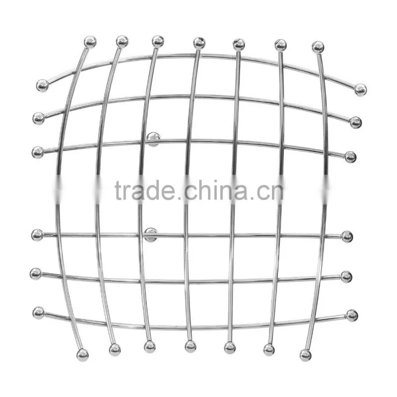 Chromed Steel Silver Fruit Basket WI0073 - kitchen 40cm * 10cm wire stand