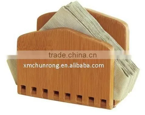 wholesales bamboo napkin holder