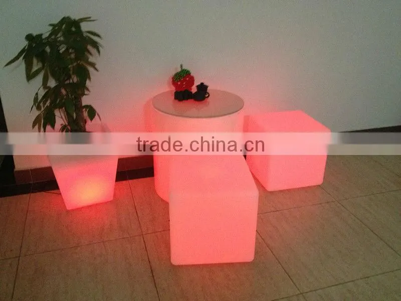 RGB bar stool chair/ led color furniture