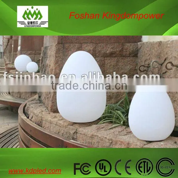 Rechargeable battery illuminated plastic flashing led egg lights