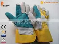 Reinforced Cow Split Leather Safety Glove
