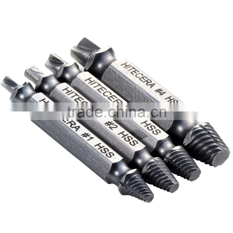 2016 speed out 4pcs screw remover for stripped screw easy out screw extactor