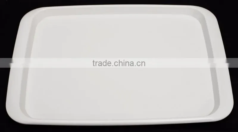Most popular 11.5'' print plastic melamine tray without handle