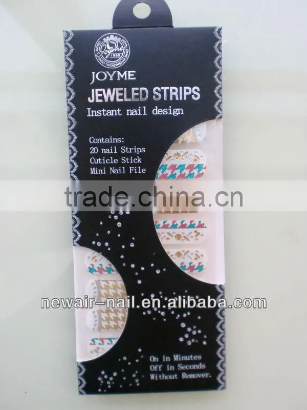 2014 Stylish Artificial Rhinestone Nail Polish Sticker,Crystal Diamond Nail Art World Nail Stickers