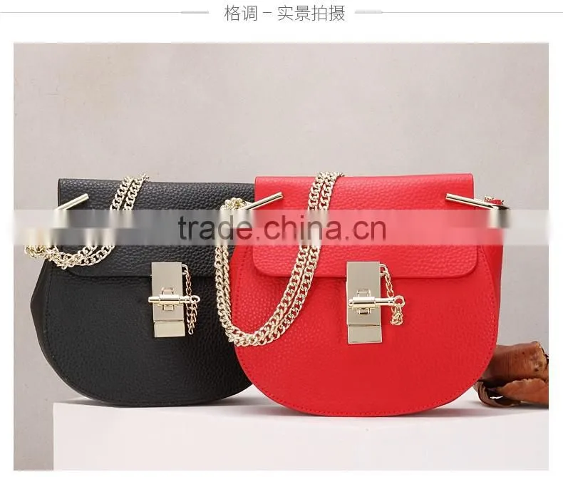 2016 new ladies fashion leather bag