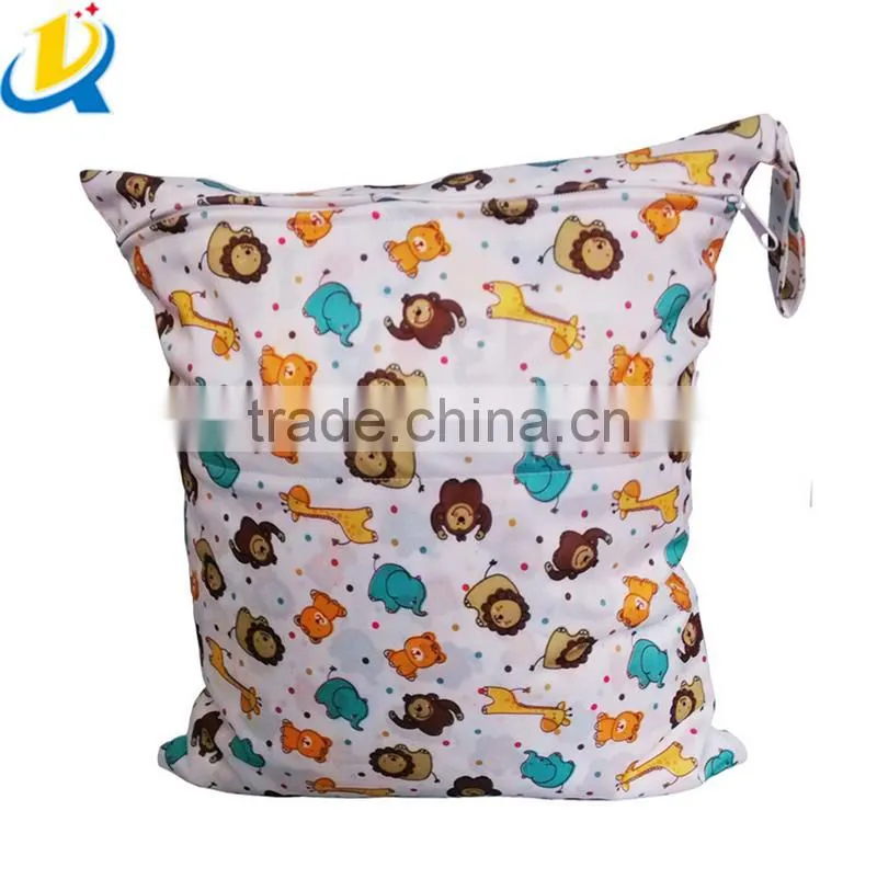 Hot selling popular foldable waterproof cute colorful custom diaper bag