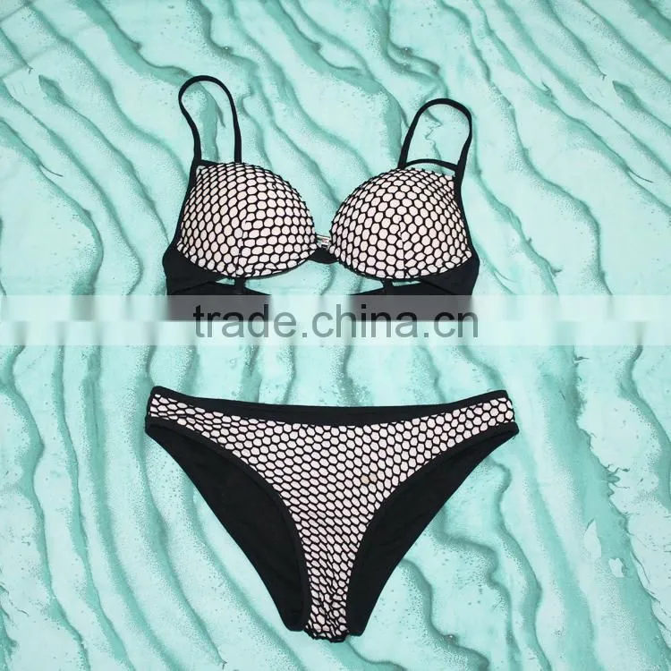 Black Women Crochet Bikinis Sexy Cups Classy Swimsuits