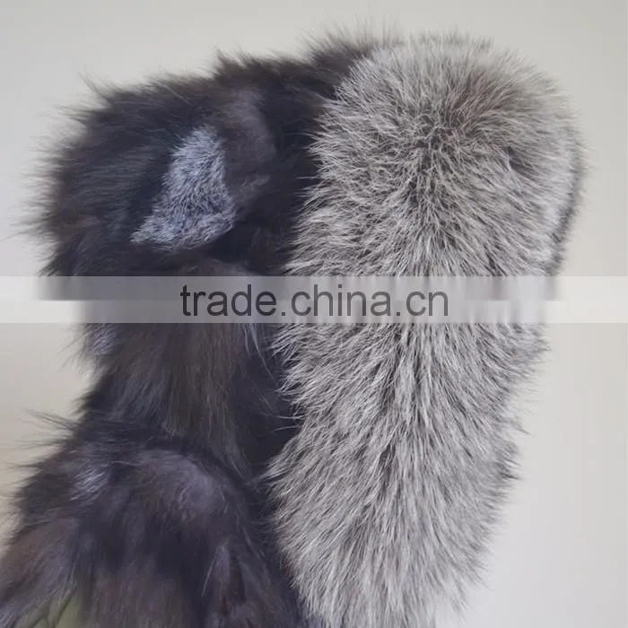 Myfur Genuine Silver Fox Fur Lining Women Customized Fur Parka