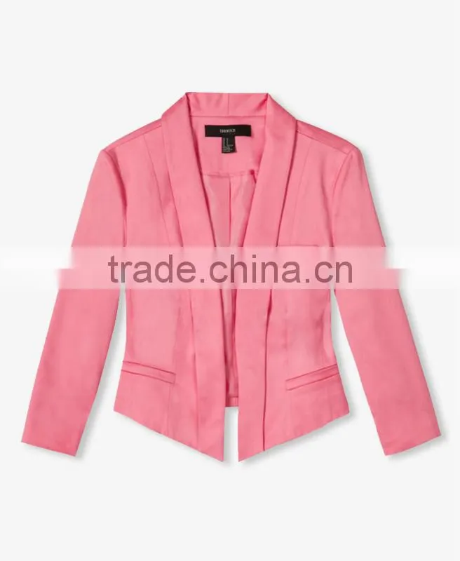 Cropped Shawl Collar Blazer
