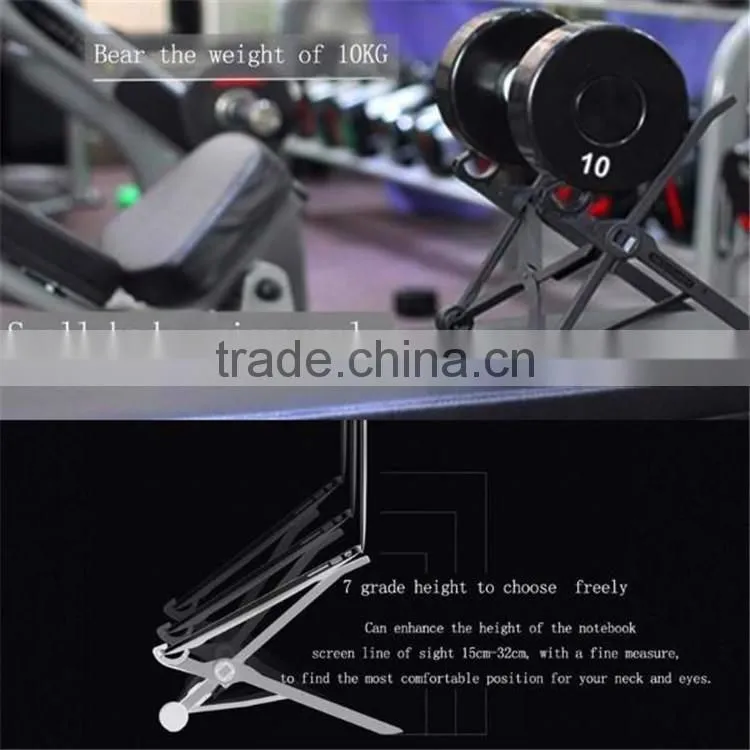 Ergonomic height adjustable Portable folding laptop Ipad stand in bed laptop stand
