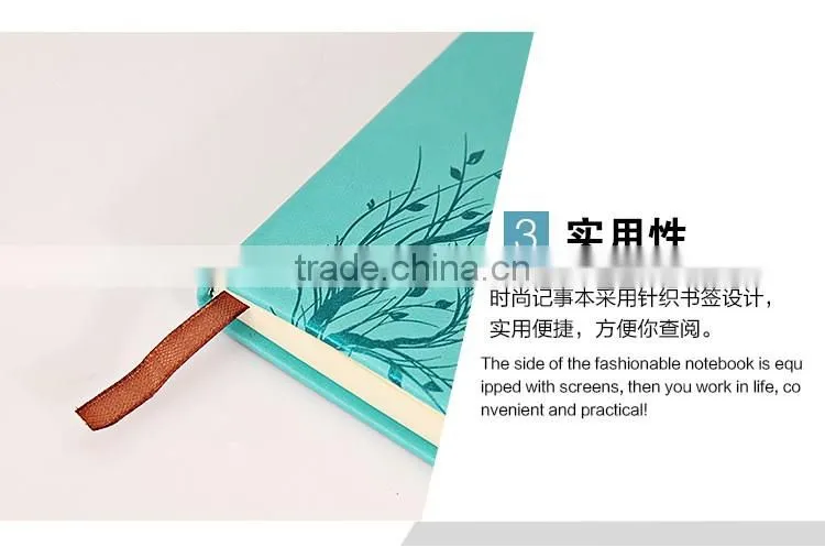 wholesale A6 PU cover custom printing logo office business notebook
