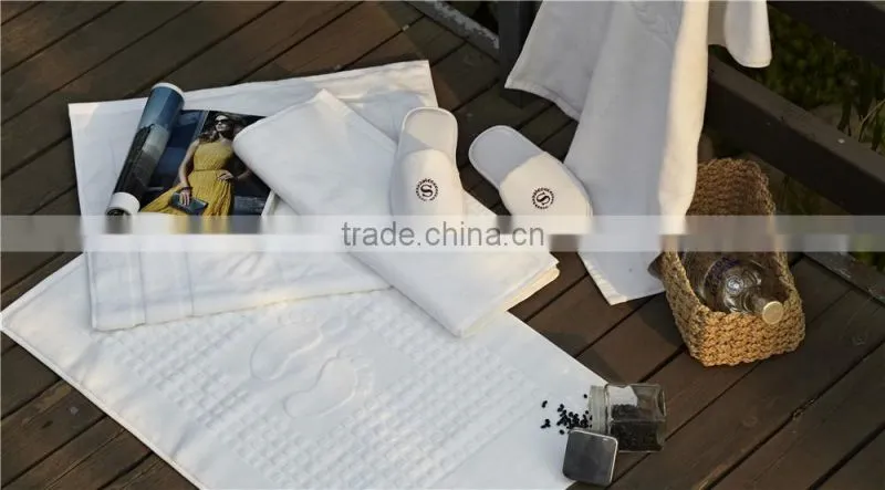 Wholesale 21s/2 Hotel Anti Slip Bath Mat Bath Foot Towel