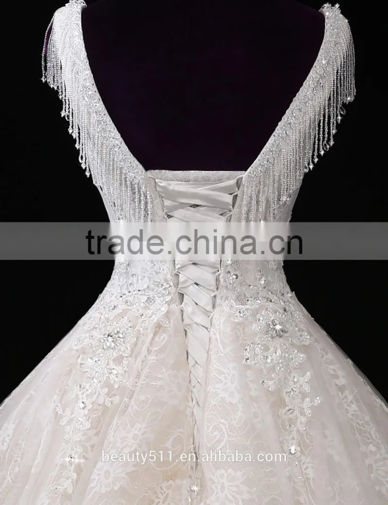 Wedding gowns 2017 bridalNew Style sweetheart mermaid chiffon Off-shoulder Mermaid Lace wedding dress A150