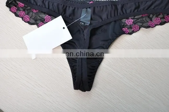 lady girl hot sexy picture see through embroidered thong panty