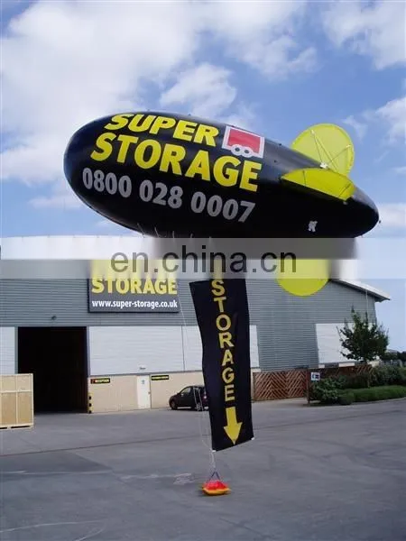 inflatable flying helium blimp Large inflatable Zeppelin for outdoor events