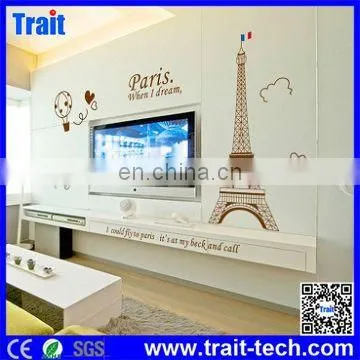 Top Selling DIY Removable PVC Decals Paris Eiffel Tower Pattern Wall Stickers,decorative stickers for wall