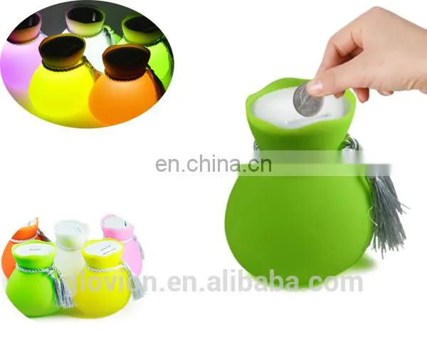 New design Coin Piggy Bank with night lamp For Birthday Kids Gifts