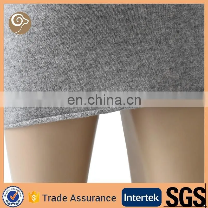 Grey color summer fashion wool one piece dress