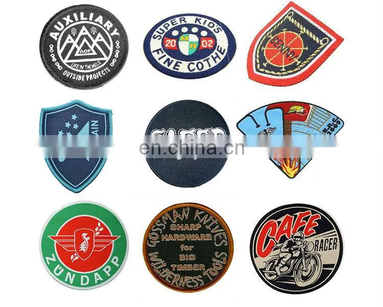 Custom Brand Logo Fabric Woven Patch/Badges For Islamic School Uniforms