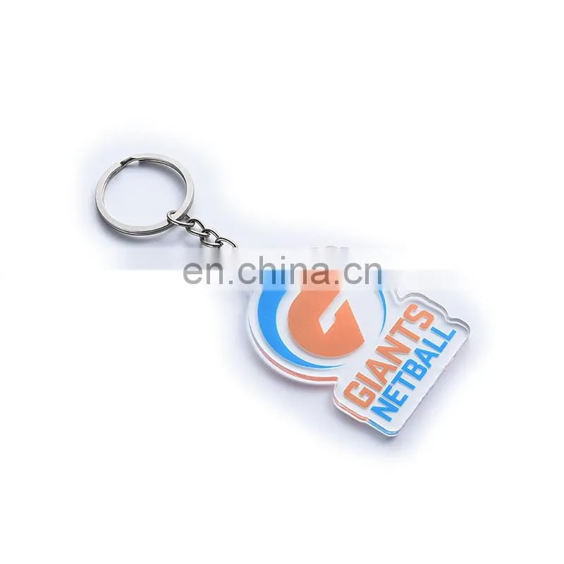 Custom printed plastic acrylic keychain