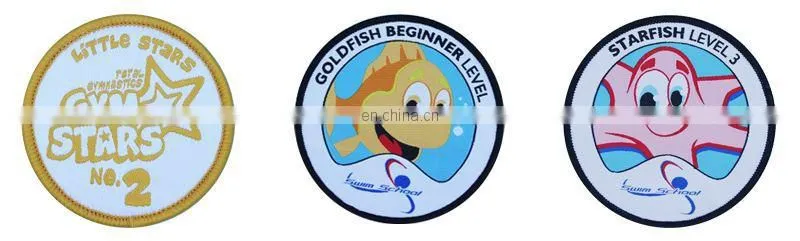 colorful design badge