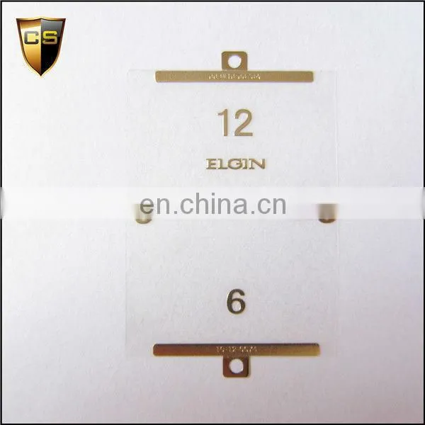 Real gold plating metal watch literally stickers affixed
