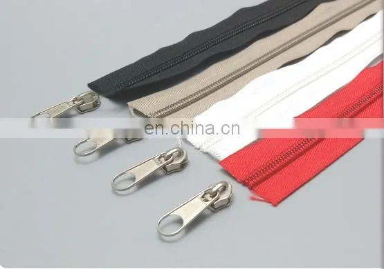 Close-End Metal Zippers With Pearl Slider, Multi-color #5 Zippers For DIY Sewing 9 Colors Available