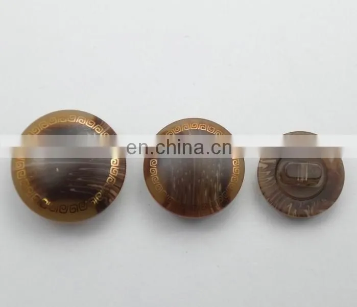 15mm Printed logo round plastic buttons coat sewing buttons
