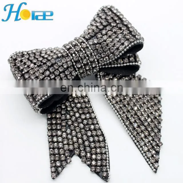 Whoesale crystal rhinestone shoe accessories decorative shoe bow DIY handmade shoe accessories