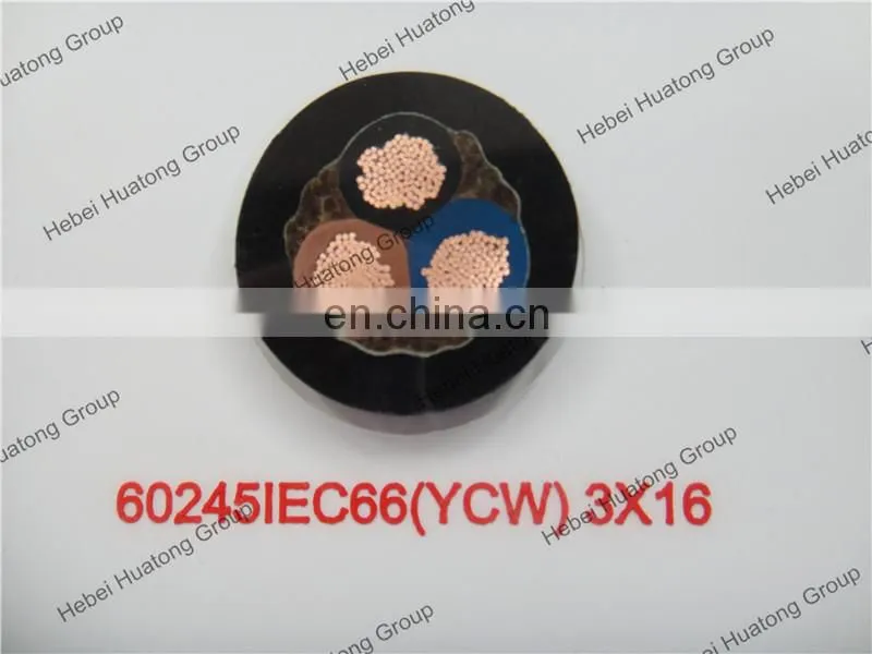 direct factory price CE certificate 3 core rubber insulation power cord cable h07rn-f cable