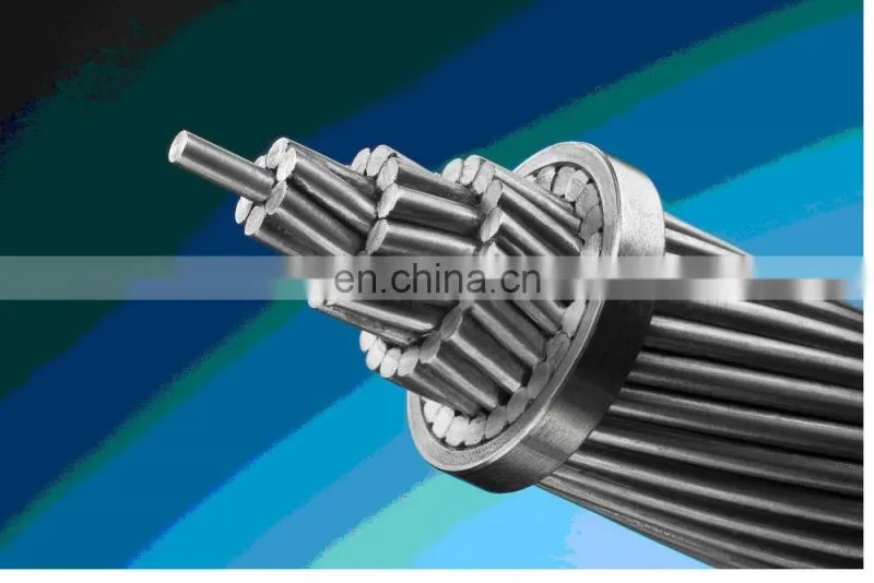 bare conductor ACSR AWG4 Swan for transmission and distribution power line