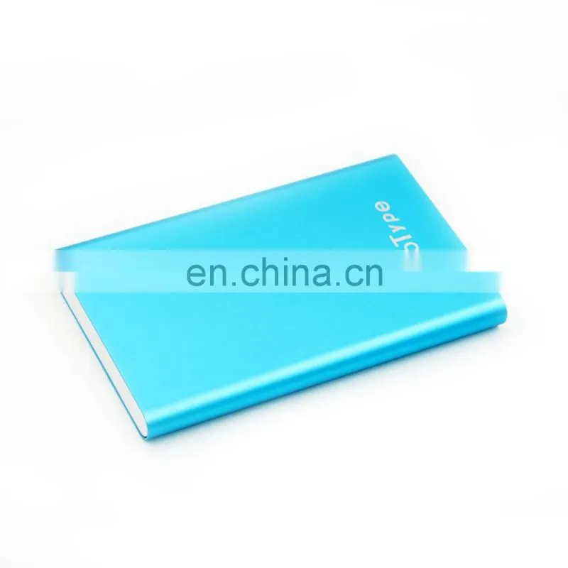 blue 5V 1A usb polymer battery mobile power bank charger box for smart phone