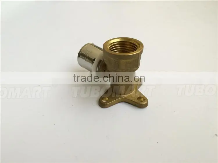 Factory price press pipe union 16mm wall mounted female elbow With SGS Certification