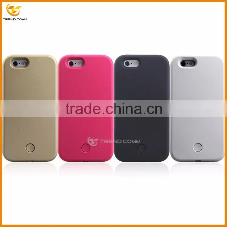 china supplier LED hard back cover case for iphone 6