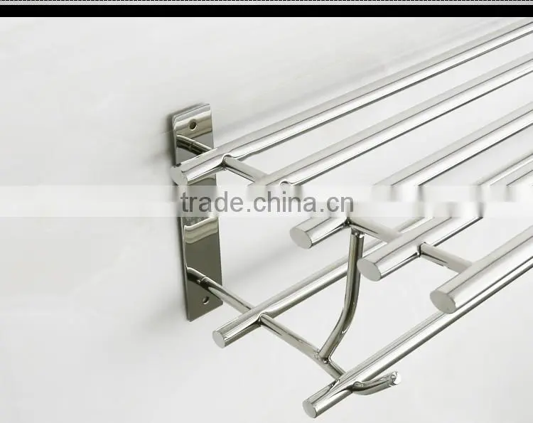Wesda stainless steel and alloy bathroom towel shelf & clothes shelf A088