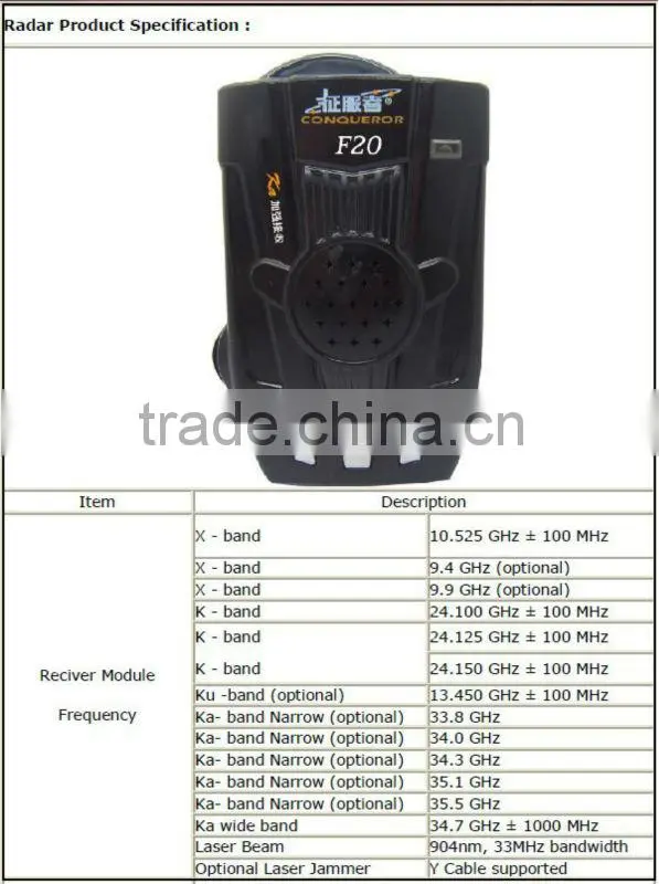 Best Car speed gun Radar Detector car anti laser radar detector spy equipment