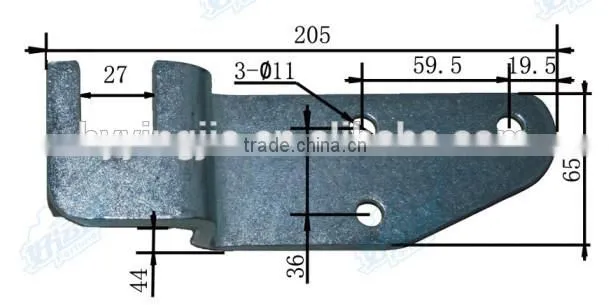 08137R Wing opening truck trailer door hook