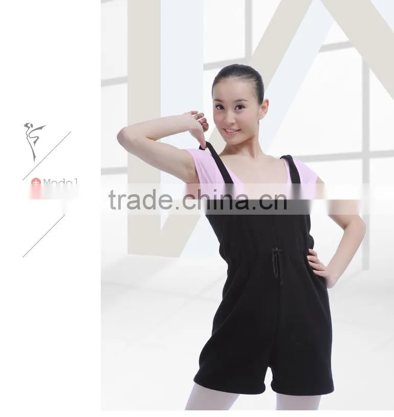Dance Warm-up Flannel Short Overalls, Dance Warmer (6323)