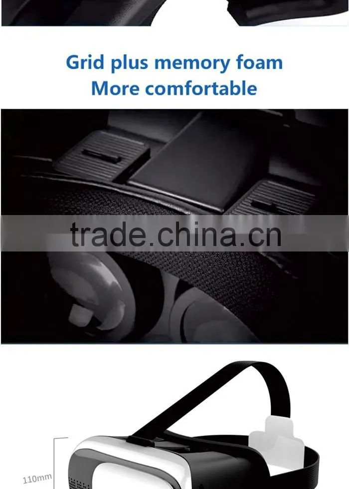 2016 NEW Innovative 3rd Generation Virtual Reality Glasses,VR Box,VR Glasses with bluetooth remote