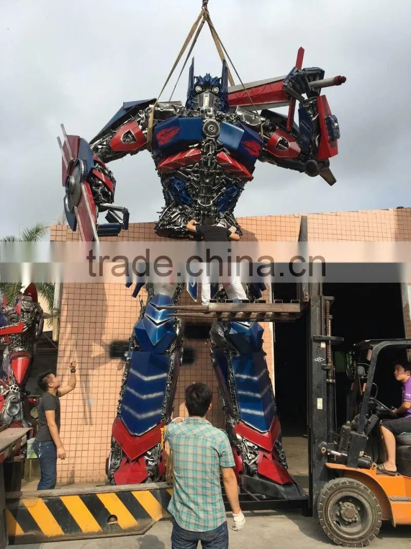 Large Modern Famous Arts Iron Sculpture for Outdoor decoration 7 meters high Optimus prime