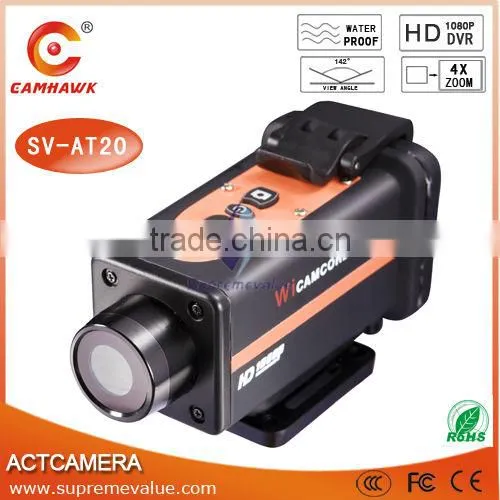 1080P Full HD Waterproof Sport Action Camera with 2.0" LCD