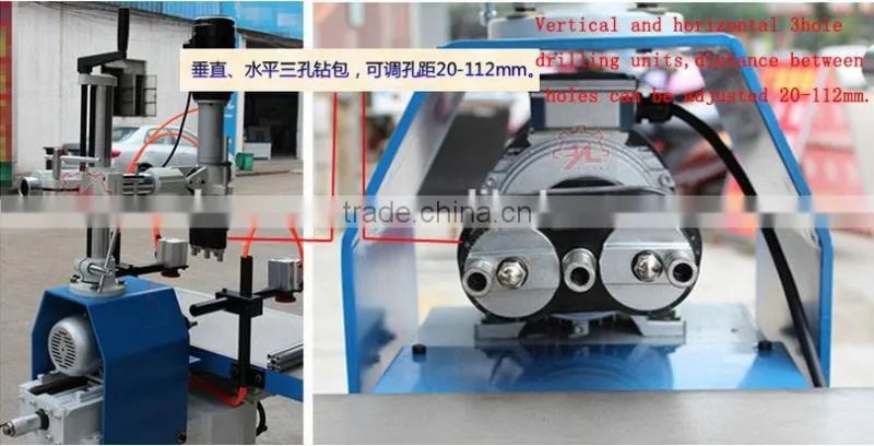 Woodworking vertical and horizontal boring machine