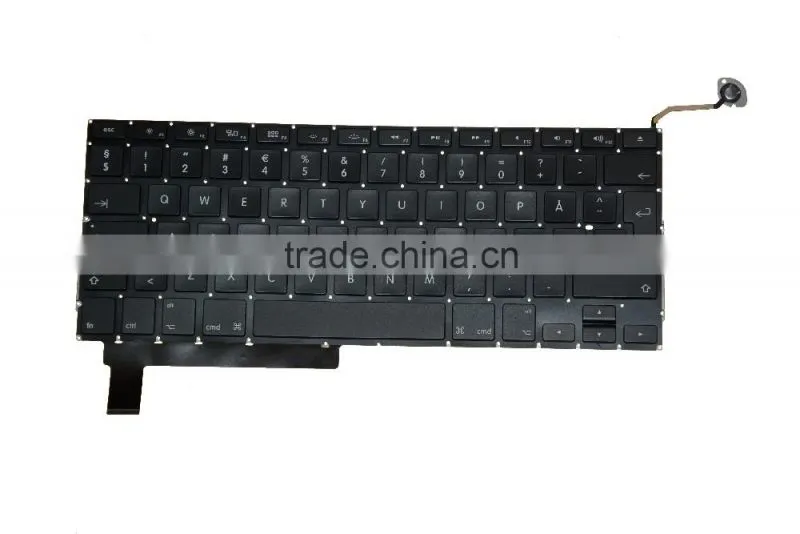 DK Danish Laptop keyboard Replacement Parts For Macbook Pro A1286 2008-2012