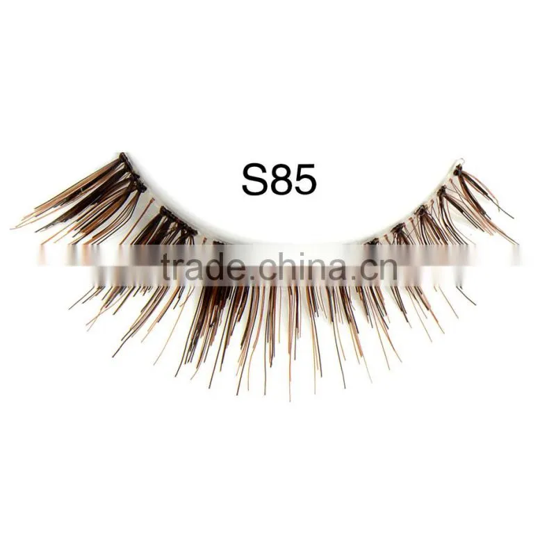 Top quality 100% human hair made false eyelash with customer packing
