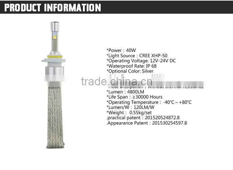 4800lm H4 9005 LED Headlight Bulbs 2016
