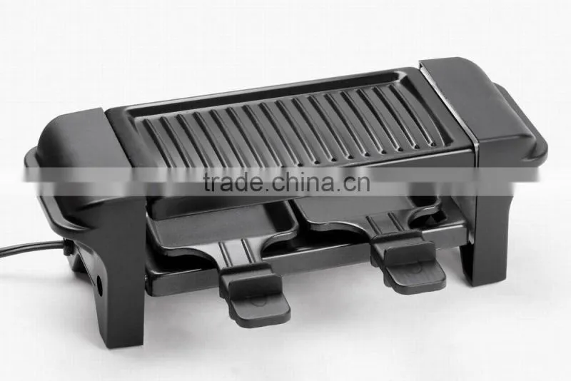 Non-stick Coating Mini Size Electric Raclette Grill Indoor Grill For 2 Persons RG-202